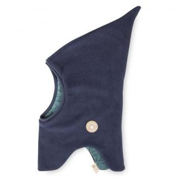 Sigikid Kids Fleece‑Mütze „Schlupf“ Dunkelblau – Wild Fox Design