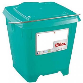 Seau 12 Litres Carré Vert avec Couvercle Étanche