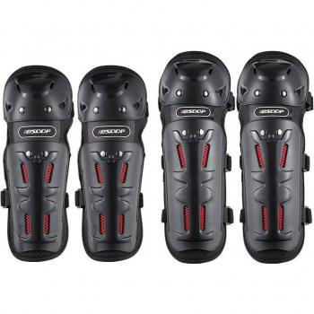 4-Piece Motorcycle Knee and Elbow Guard Set