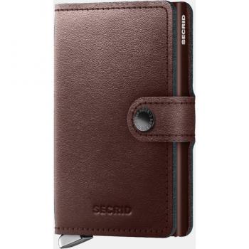 Miniwallet SECRID Dusk – Brun Sombre – Matière Cuir – Acier inoxydable – Universel