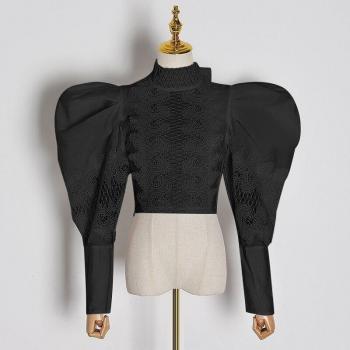 Chic Camisa Patchwork Blanca para Mujer CHICEVER