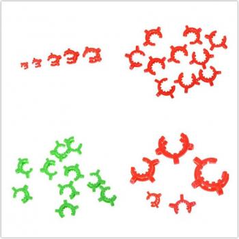 10 pcs/set 24# 19mmx23mm Plastic Keck Clamp for Laboratory Use