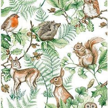 Superfresco Easy Woodland Animals Natural Strippable Roll