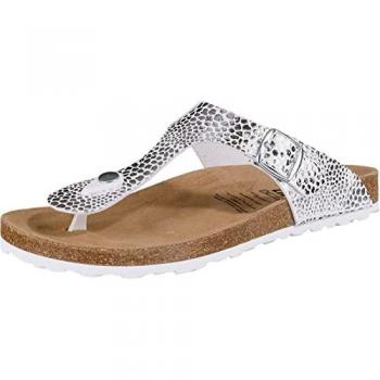 Lico Damen Hausschuhe Bioline Stone Silber (36)