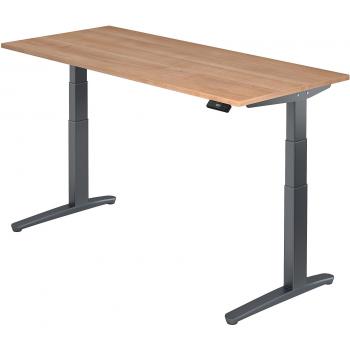 Büro‑Pro XHB‑19GG – Sitz‑Steh‑Schreibtisch 180 × 80 cm Nussbaum, elektrisch