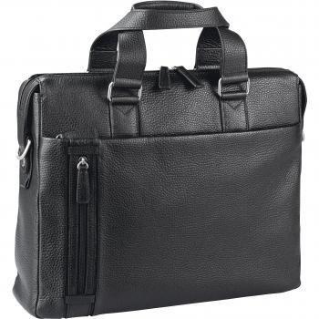 D&n Leder‑Aktentasche Basic III, 40 cm, Laptop-Fach
