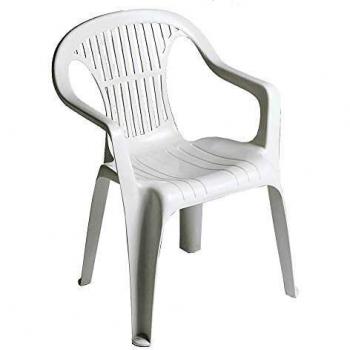 Sillón resina blanco 8103