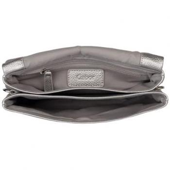 Gabor Abendtasche Salara – silberner Polyurethan‑Stil
