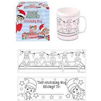 Colour Your Own Elfin Christmas Mug
