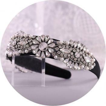 Lustre de Diamant YouLaPan S237-FG Bandeau de Coiffure Élégante