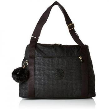 Kipling LITTLE PUMPKIN Messenger Bag, 44 cm, 20 liters, Black Pylon Embroidery