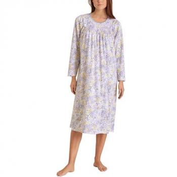 CALIDA Damen Nachthemd, 110 cm, aus weicher Baumwolle, violett