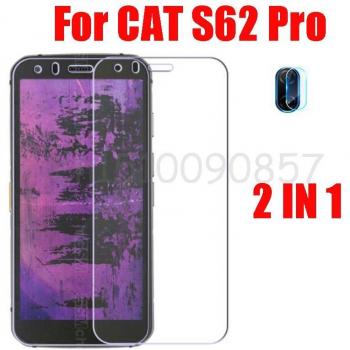 Case + Protector de Pantalla de Vidrio Templado para Gato S62 Pro