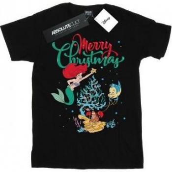 Disney Boys Princess Ariel Holiday Cheer T-Shirt