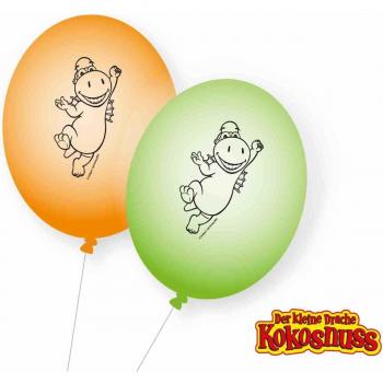 Party-Kokosnuss-Set: 8 kleine Drachen-Luftballons