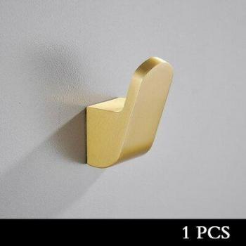 Aluminum Wall Hook in Black and Gold