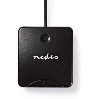 Nedis CRDRU2SM1BK Lecteur de Carte | Carte à Puce Smart Card | Logiciel Inclus | USB 2.0