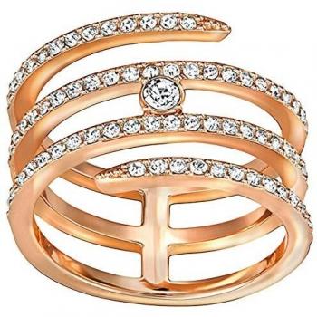 Anillo Swarovski Creativity coiled mujer cristal transparente 55