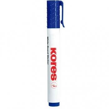 Feutre effaçable pour tableau blanc bleu Kores