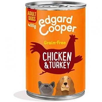 Comida Húmeda Edgard & Cooper para Perros Adultos Pollo y Pavo 400g
