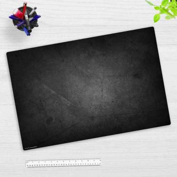 Cover-your-desk.de Schreibtischunterlage Schieferplatte schwarz premium Vinyl 60 x 40 cm