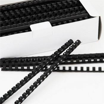 A4 Comb Binding Machine Plastic Rings 100PCS 21 Rings Black