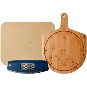 BergHOFF Leo Pizza Bundle – Stone, Paddle, Slicer, Grater