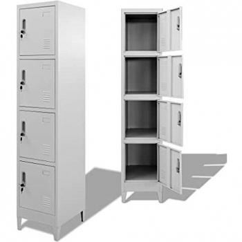 VidaXL Locker Cabinet with 4 Compartments 38x45x180 cm