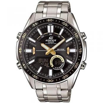 Herren Quarz-Uhr Casio Edifice mit Edelstahlarmband EFV‑C100D‑1BVEF