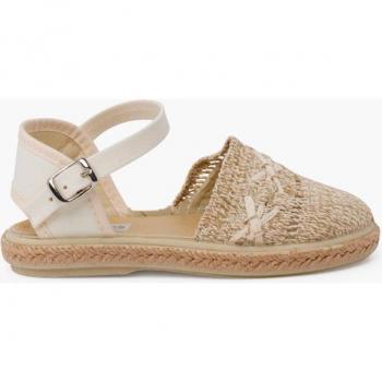 Pisamonas Espadrilles Enfant Boucle Beige
