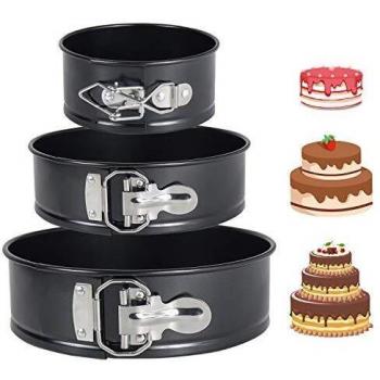 Multi‑Size 4”, 7”, 9” Cake Tins – Non‑Stick, Leak‑Proof