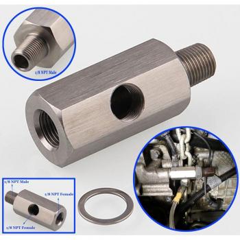 1/8 BSPT Fitting Turbo Sensor Adapter Stainless Steel