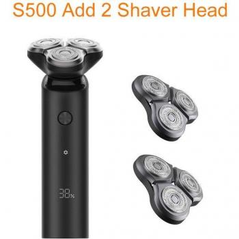 Mijia S500 Afeitadora eléctrica de Xiaomi, impermeable, cuchillas duales, recortador de barba, uso en seco y húmedo