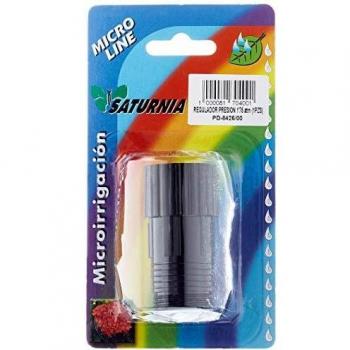 Saturnia Régulateur Goutte à Goutte Noir – Extérieur, Clip‑Sur – Sortie 8 mm