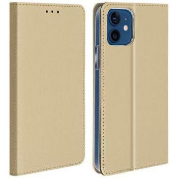 Protezione premium per iPhone 12 Mini: custodia, supporto, portacarte in oro