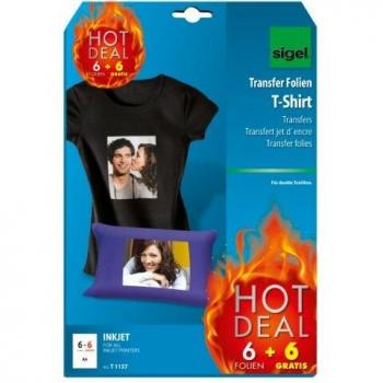 Sigel T-Shirt Inkjet-Transfer-Folien 250my