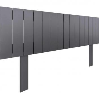 Dhome Cabecero de Madera Reciclada 135cm Gris Sólido