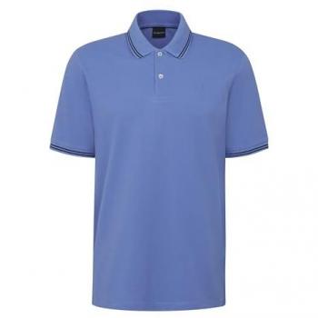 Bugatti Herren Poloshirt mit Streifen und Stickerei