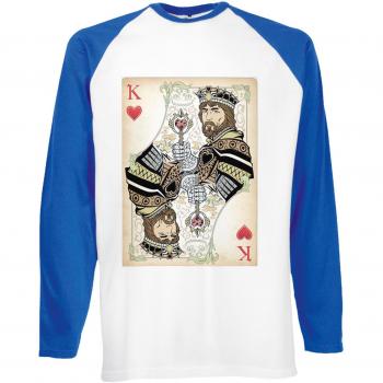 Royal Blue/White King Jack Long Sleeve T-Shirt – Unisex