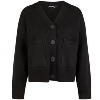 Marc Aurel Strickjacke Schwarz Größe 42 mit Taschen
