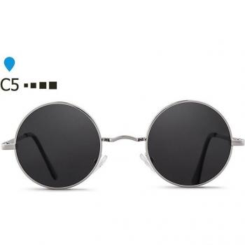Gafas de Sol Estilo Steampunk Redondas con Espejo Dorado Rosa, Polarizadas SP207