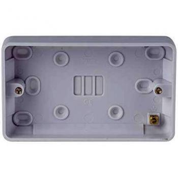 Lisse 25mm Deep Double Pattress Box