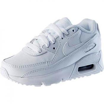 Nike Air Max 90 Little Kids Shoes Triple White Unisex
