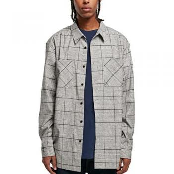 Camicia Urban Classic Long a Maniche Lunghe in Grigio-Argenteo