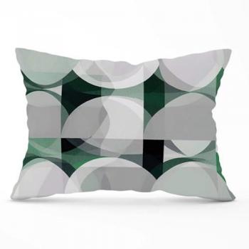 Warren Reed Geometric Grey Green Pillow
