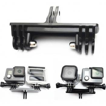 Dual Camera Stand Holder for GoPro Hero and Xiaomiyi