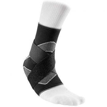 Cintre de protection McDavid 5122R : Élastique, Gel + Cinchons – Neutre – Noir – L