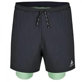 Odlo Herren 5 Inch 2-in-1 Laufshorts schwarz S
