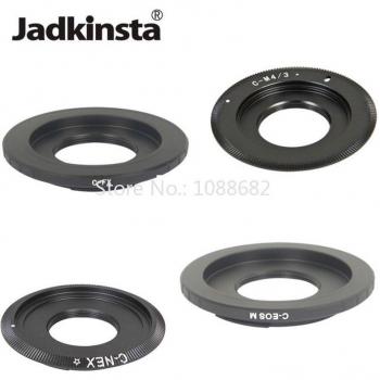 C-Mount Lens Adapter voor M4/3 Camera's