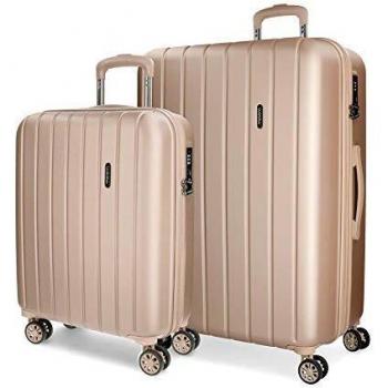 Juego de maletas Movom Wood 55-65cm Champagne